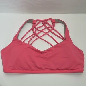 Lululemon Free to Be Strappy Sports Bra Pink 8